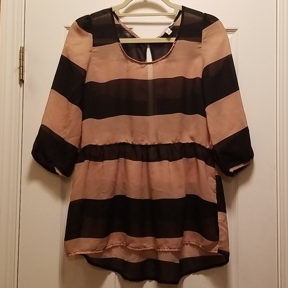 Pretty sheer 100% poly top!